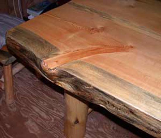 Wooden Slab Table